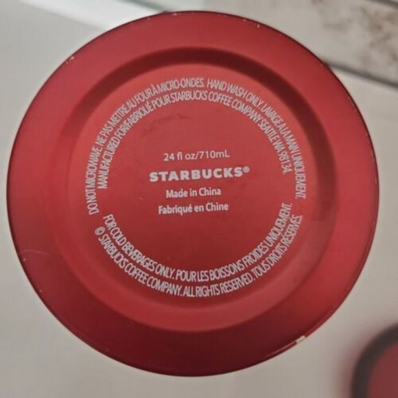 Starbucks Rare 24oz Venti  Red Jafar Stainless Steel Tumbler HTF 2018 - Picture 8 of 8
